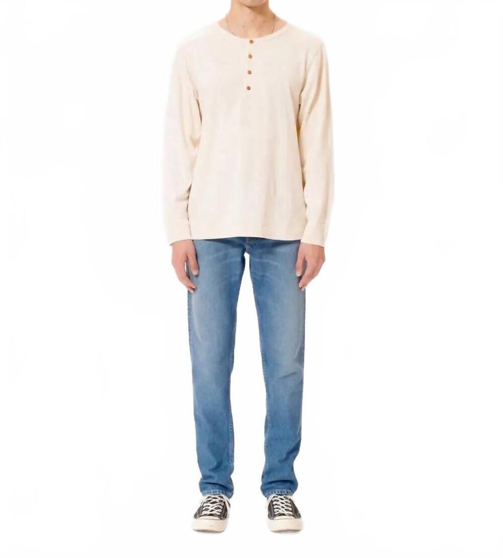 NEW NUDIE JEANS steady eddie ii slim leg jeans in blue haze